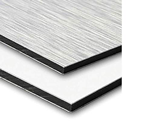 Panel de aluminio compuesto por dos capas de 3 mm de espesor. Venta: 1 pieza 20 x 30 cm