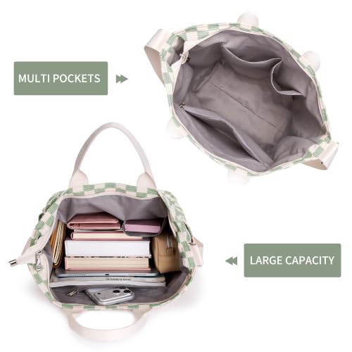 Image of KALIDI Corduroy Tote Bag, Large Slouchy Hobo Messenger Crossbody Bag