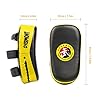 Overmont Taekwondo Kick Pad with Curved Punching Surface Karate Kicking Shield PU Leather for Boxing Martial Art Kickboxing Training(1 Pc Sold as Single)