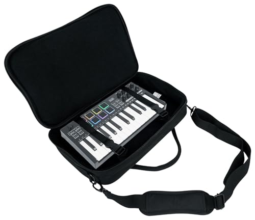 Rockville Bundle: Rockville M25 BLACK 25 Key USB Wireless MIDI Keyboard Controller With Bluetooth Bundle with Rockville MCB16 Gig Bag Case 4 DJ/MIDI/Keyboard Controllers/16 x 10.5 x 3 INCHES (2 items)