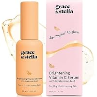 grace & mstella Vitain C Serum (50ml /1.7 fl oz) - Brightening Vitamin C Face Serum with Hyaluronic Acid - To Reduce Dullness & Dark Spots - Vegan Skincare