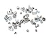 Zipper Repair Kit Solution Metal YKK Assorted Aluminum Slider Easy Container Storage Sets of #3, #4.5, #5, and #10 Include #3, #4.5, #5 and #10 Top - Bottom Stops Both 23 sets-Made in USA