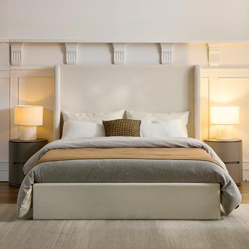 NTYUNRR Queen Size Upholstered Platform Bed Frame, 54'...