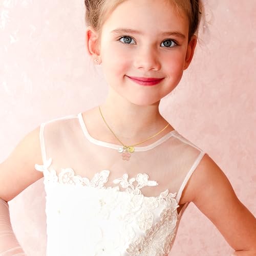 Flower Girl Gift,Initial X Letter Necklace for Flower Girl,14K Gold Plated Proposal Gifts on Wedding Bridal Party3