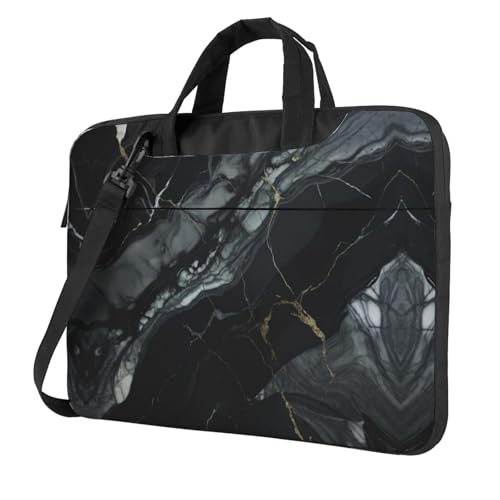 Sac d'ordinateur marbre noir : protégez votre PC des chocs du quotidien