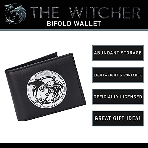 Concept One Netflix The Witcher Bifold Travel Wallet, Black #TOP5