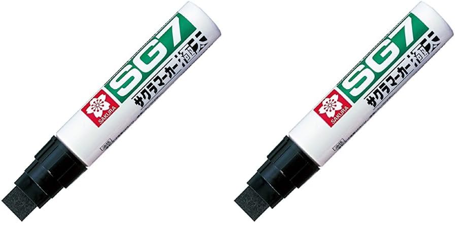 Sakura Crepas Permanent Pen, SG7, Extra Thick, JGK-P#49, Black (x2)