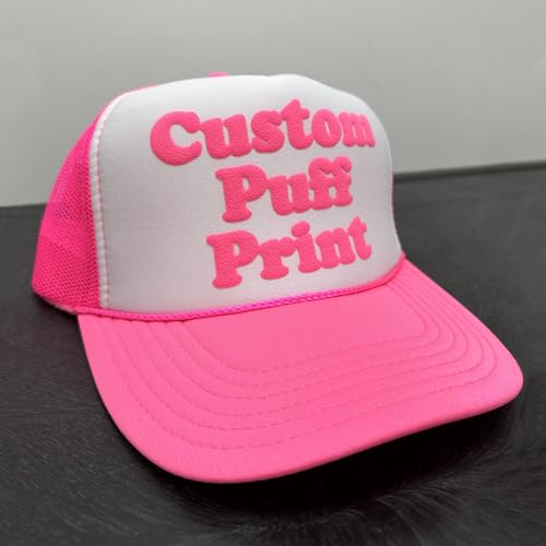 Gorra Trucker Personalizada con Texto Puff Print miniatura 4