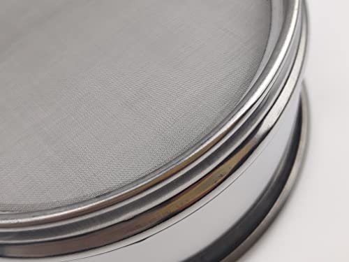Labalpha 200 Mesh Lab Sieves, Test Sieve #200 Mesh, 4'' Diameter, 304 Stainless Steel Wire Cloth (0.075Mm) #TOP2