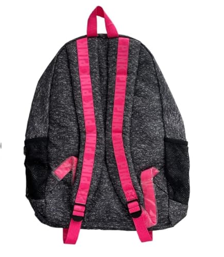 SOLD OUT ONLINE - - FULL SIZE - GREY MARL WITH HOT PINK ACCENTS. - COLLEGIATE BACKPACK, CAMPUS BACKPACK2