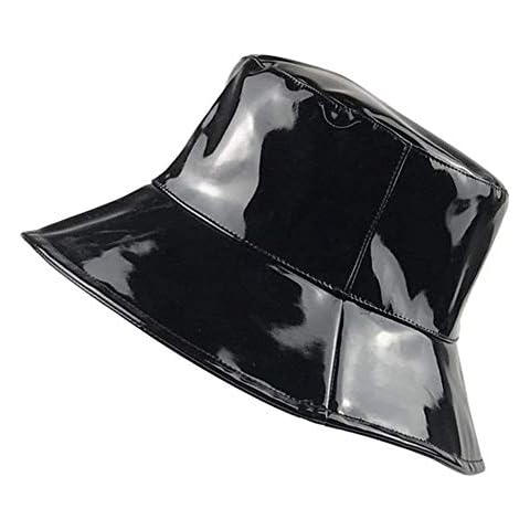 Women’s Rain Hats Wide-Brimmed Cap Packable Fisherman Bucket Hat Sun Hat for Women (Black) Cover