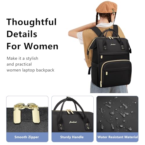 Mochila para portátil de mujer Focdod impermeable miniatura 5