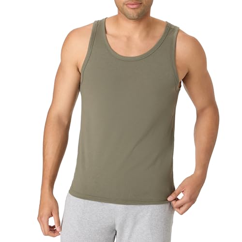 Image of Hanes Mens Originals Tri-Blend Tank Top, Lightweight Tanks for Men, Sleeveless Tank Shirt