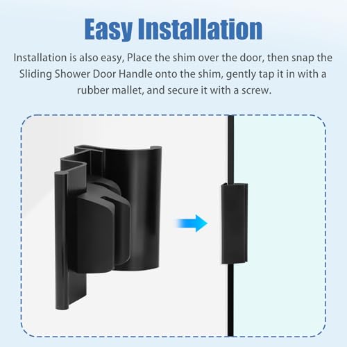 MEKILYN RV Shower Door Handle for Tri-Slide Door with Bumper and No T Bar by MEKILYN - Used condition - Image 6