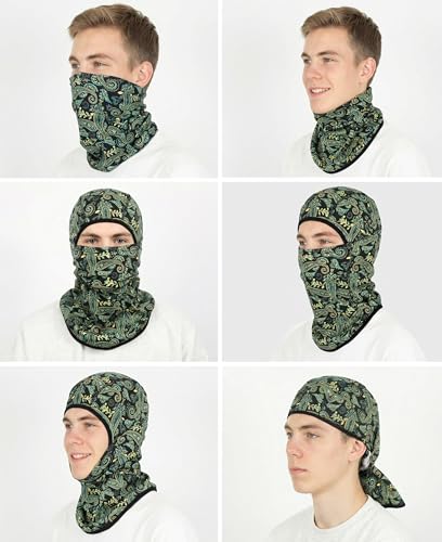 Image of BOCOMAL FR Face Mask Flame Resistant Balaclava 5.5oz Lightweight Arc Rated Helmet Liner Covering Hood for Welding