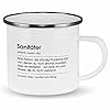 wowshirt Emallie Tasse Geschenk für Sanitäter Definition Geburtstag Weihnachten, Farbe:White Metal