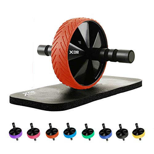 Rodillo de rueda doble para ejercicio, fabricado con plástico ABS, ideal para...