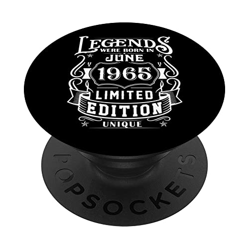 Cumpleaños Junio 1965 Edición Limitada Regalo Legend June PopSockets PopGrip Intercambiable