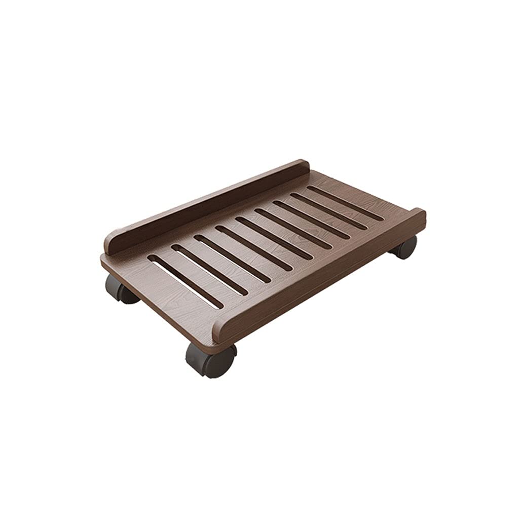 SUNESA Supporto CPU processore Tribuna Host Supporto da Tavolo in Legno Base Staffa con carrucola Supporto Stampante Piano Pc Supporto Adatto for la Maggior Parte dei PC Supporto Pc