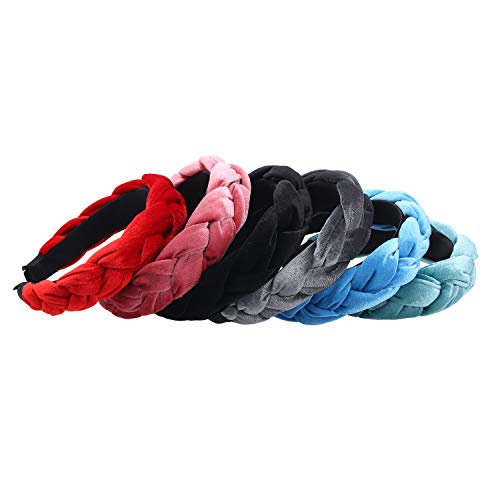 Andoer Headbands Faixas de cabelo para mulheres Vintage Fashion Head Wraps Twisted Knotted Hairbands