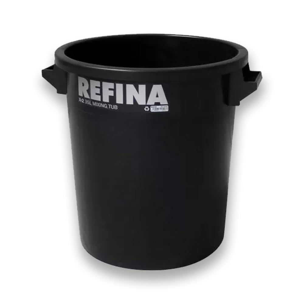 Refina X-2 Black Mixing Tub 35L for Floor Compounds, Plaster and More, Screed Mixing Tub 390x410mm