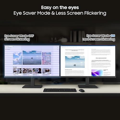 Image of Samsung 24 inch (60.5 cm) 120hz Flat Monitor|IPS Panel|FHD 1080p (1920 x 1080)|120 Hz|5 ms|Dual HDMI Ports (2EA)|Super Slim Borderless Design|Game Mode|Eye Saver Mode|Wall Mountable|LS24F320GAWXXL|Black