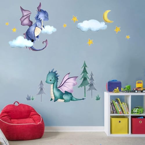 Vinilos Decorativos Dragones para Niños 2 Piezas miniatura 4