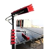 Cepillo telescópico para Limpiar Ventanas, pértiga para Limpiar Paneles solares fotovoltaicos, pértiga para Limpiar Ventanas con Manguera para Paneles solares, pértiga te