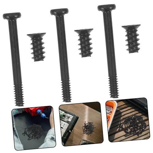Tornillos para ventilador de PC que eliminan vibraciones Kit de 60 piezas autorroscantes planas 3