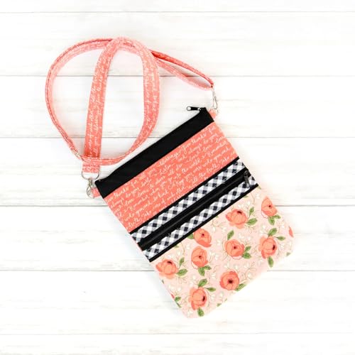 Bolso Tote Cruzado con Cremallera Negro miniatura 2