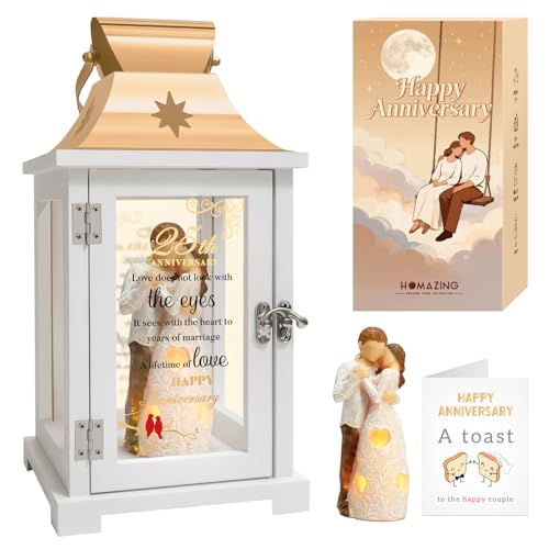 25th Anniversary Wedding Gifts for Couple, Wife, Parents - 25th