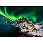 HUADADA Jigsaw Puzzles for Adults 1000 Piece Jigsaws Puzzles for Adults,Jigsaw Puzzle 1000 Pieces for Adult Challenging Puzzle Games .Northern Lights in Norway