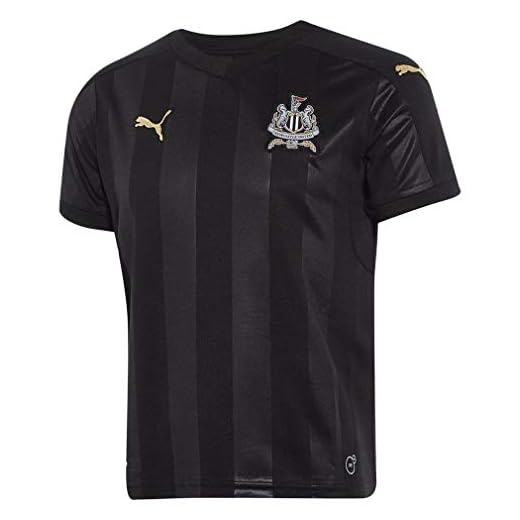 Puma Newcastle United 2017/18 Third Shirt Junior, Black, Age 13-14