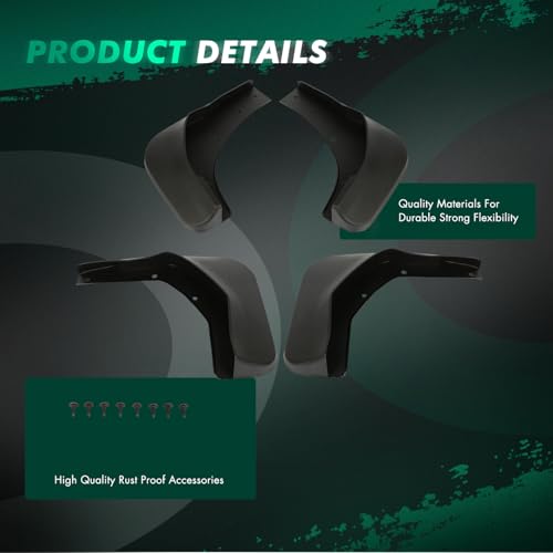 Image of SCITOO Set of 4PCS Universal mud Flaps for 2013-2019 for Ford Escape Front & Rear mud Flaps Splash Guard Set
