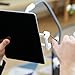 Lamicall Gooseneck Tablet Holder, Tablet Mount : Flexible Arm Tablet Stand Compatible with iPad Mini, Pro, Air, Switch, Galaxy Tabs, More 4.7-10.5” Devices - Black