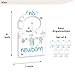 JMOST Boy Baby Closet Dividers for Nursery Closet Organizer, Newborn to 24 Months Size Clothes, Bule Hangers with Size Dividers, Double Sided