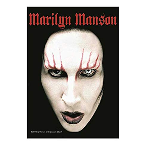 Head Shot Marilyn Manson Fabric Poster