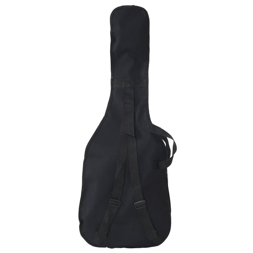 E-Bass für Anfänger 4/4 46 Zoll mit praktischer Tasche in Braun Schwarz langlebiges Massivholz inkl Zubehör ideal für Einsteiger Kinder Erwachsene Musikunterricht