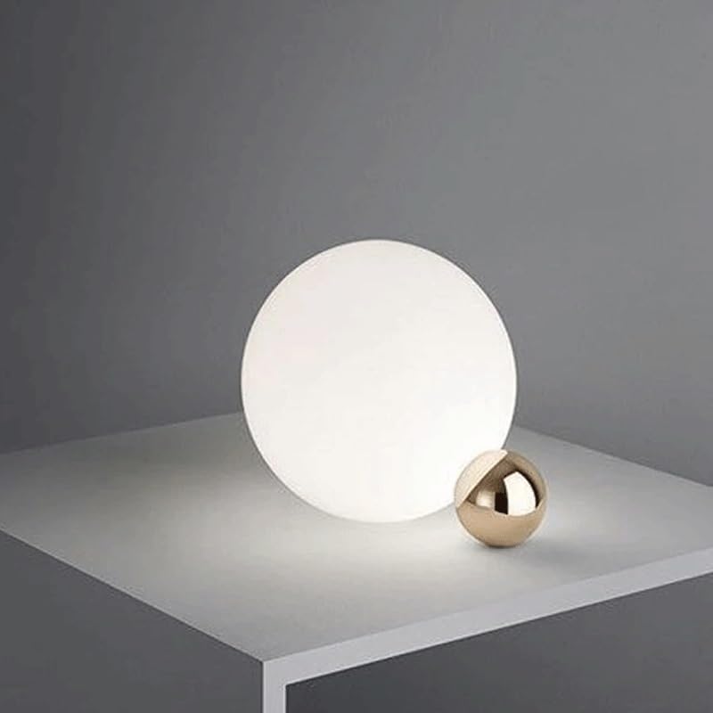 Lampka biurkowa Lampka nocna do sypialni, prosta dekoracja domu, okrągły stół salonu Lampka nocna