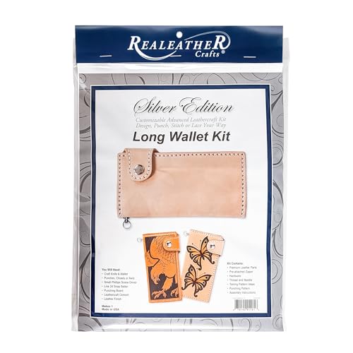Realeather Silver Edition Long Leather Wallet Leathercraft Kit