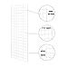 7RiversART Heavy Duty Gridwall Panels Commercial Grade Grid Panel for Retail Display Wall, 2' Width x 5' Height, White (Pack of 4)