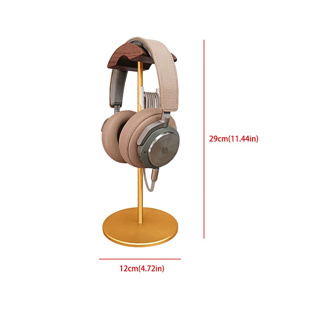 Soporte Auriculares Auricular estante aleación de aluminio aleación de madera escritorio auriculares suspensión auriculares pantalla de pie stand mesa accesorios accesorios para auriculares Soporte Ca