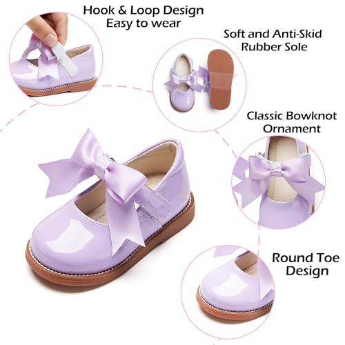 Image of PHIRAMIN Toddler Girl Mary Jane Dress Shoes-Little Girl School Uniform Shoes for Wedding Party