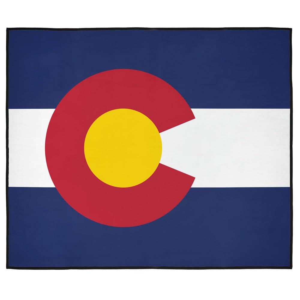 LOGOVISION Colorado Flag Picnic Outdoor Blanket, 50
