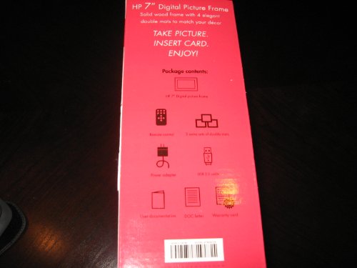 Hp Df780B2 7" 2Gb Black Wood Digital Picture Frame With 4 Mats #TOP2