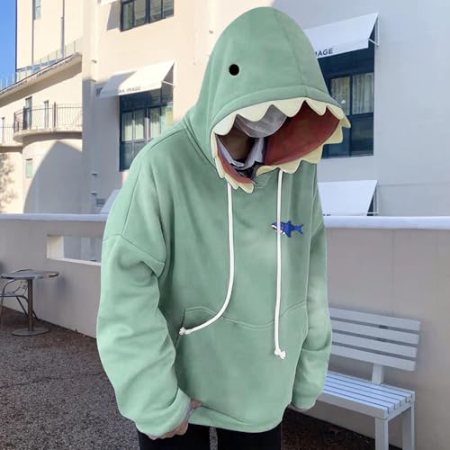 Men's Women's Shark Hoodie Cute Trendy Hooded Sweatshirts Spring Long Sleeve Pullover Hoodies Kawaii Clothes Unisex2