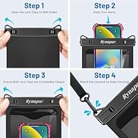 Rynapac Large Waterproof Phone Pouch Up to 10", 2 Pack IPX8 Protector Pouch — image 9
