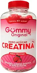 Creatina Gummy, 90 Gomas Sabor Morango, Zero Açucar, Gummy Original
