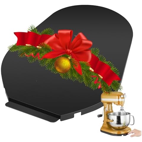 Upgrade Mixer Slider for Kitchenaid Mixer,Sliding Tray Kitchen Appliance Slide Tray Mixer Mover Mixer Mat with Smooth Rolling Wheels for Kitchenaid Series (Black, 5-8 Qt) Cover