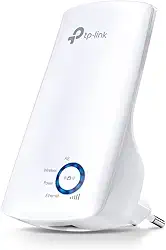 Repetidor de sinal Wi-Fi TP-Link TL-WA850RE Wireless N 300Mbps, compacto, expansor de sinal, adaptador de wireless, App Tether, Controle de Leds, Branco
